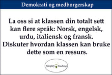 Last inn bildet i Galleri-visningsprogrammet, Spørsmålskort Fagfornyelsen