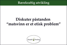 Last inn bildet i Galleri-visningsprogrammet, Spørsmålskort Fagfornyelsen