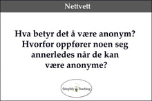 Last inn bildet i Galleri-visningsprogrammet, Spørsmålskort Fagfornyelsen