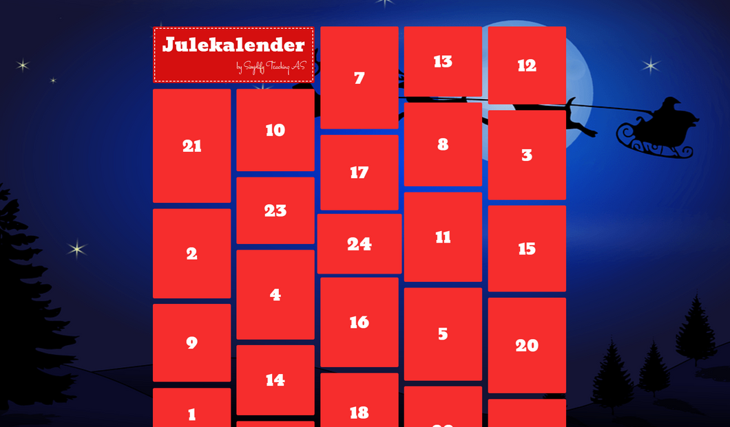 Digital julekalender - bokmål/nynorsk